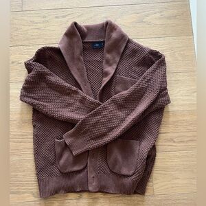 J Crew Knitted Brown Cardigan - Large